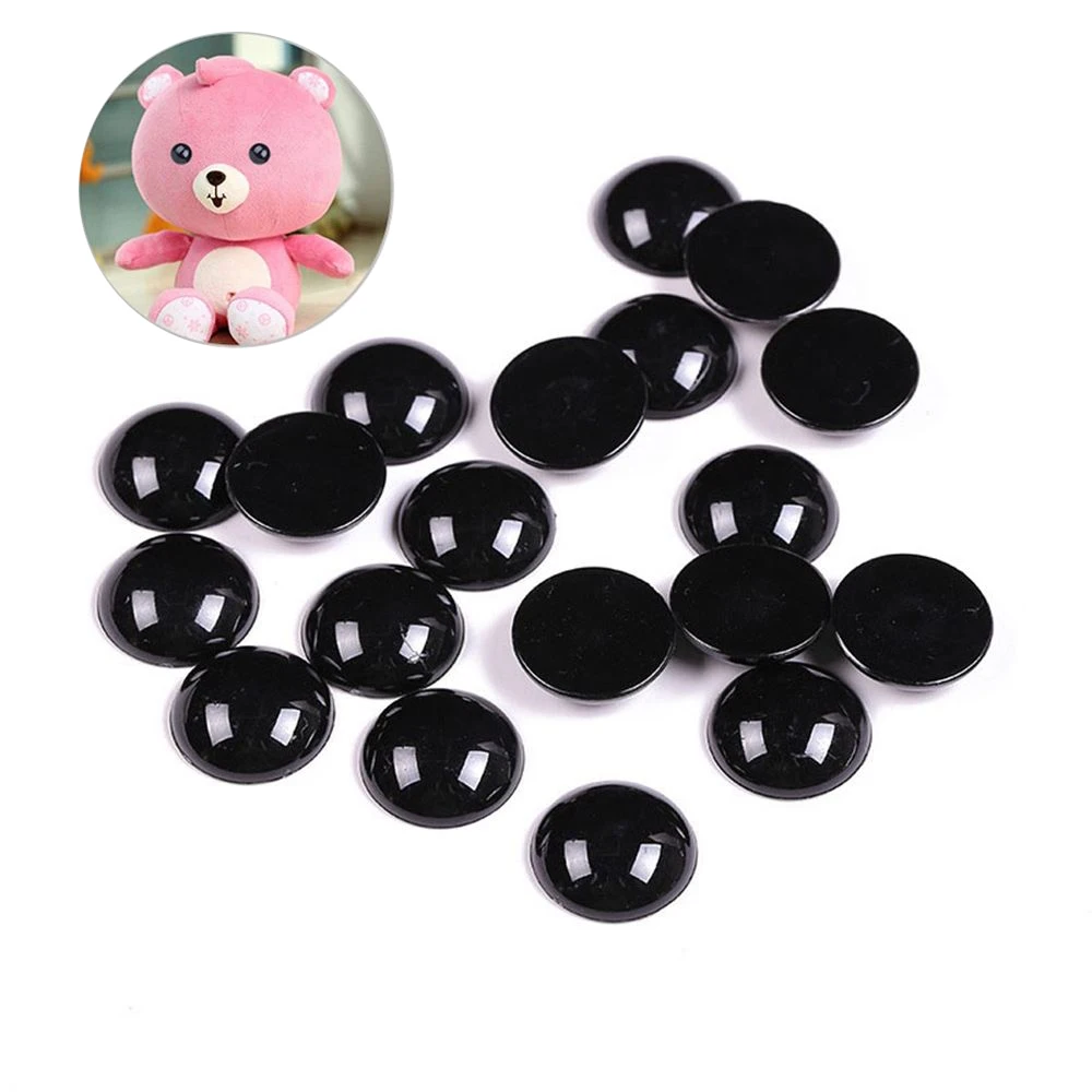 

100Pcs 3/4/5/6/8/12mm Bear Black Plastic Safety Eyes For Doll Animal Puppet DIY Crafts Children Kids Toys Eyes Accessories