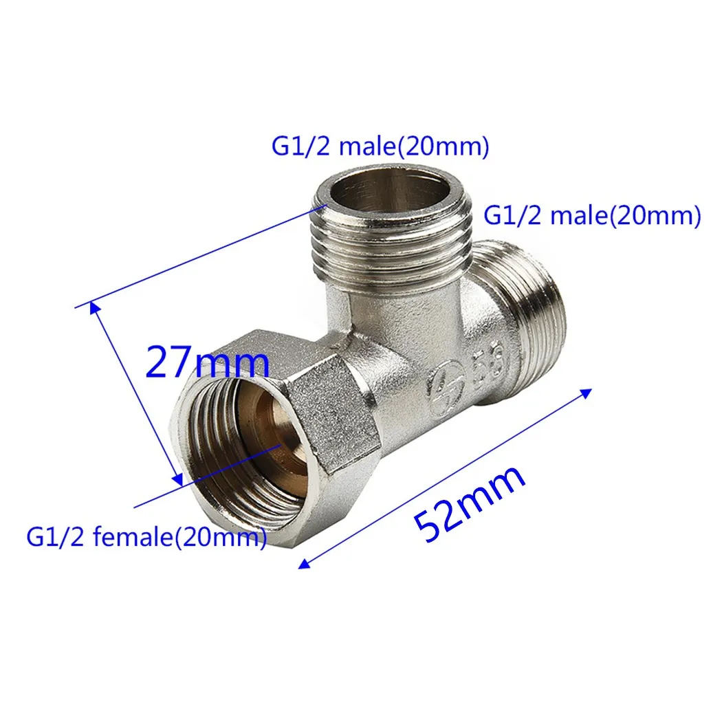 

Attachments Diverter Valve Bath Hand shower Shower Shower arm Sprayer T Adapter T-Valve Toilet Copper For Bath