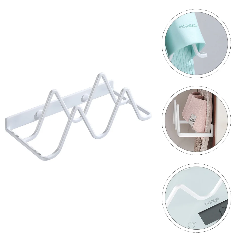 

1Pc Non-punching Shoe Storage Shelf Bathroom Slipper Rack Slipper Holder White