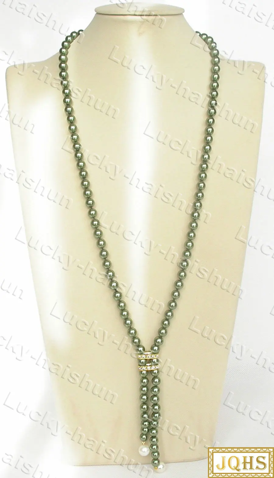 

Колье женское длинное зеленое, 71 см, 6 мм, 8 мм, 10 мм, 12 мм