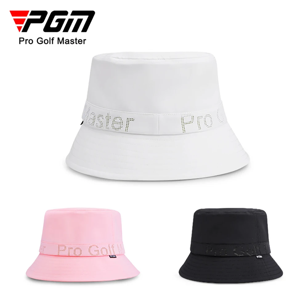 

PGM Women's Golf Hat Sun-shading and Sunscreen Inner Sweat-absorbing Band Design UV Resistant Fisherman Cap MZ057