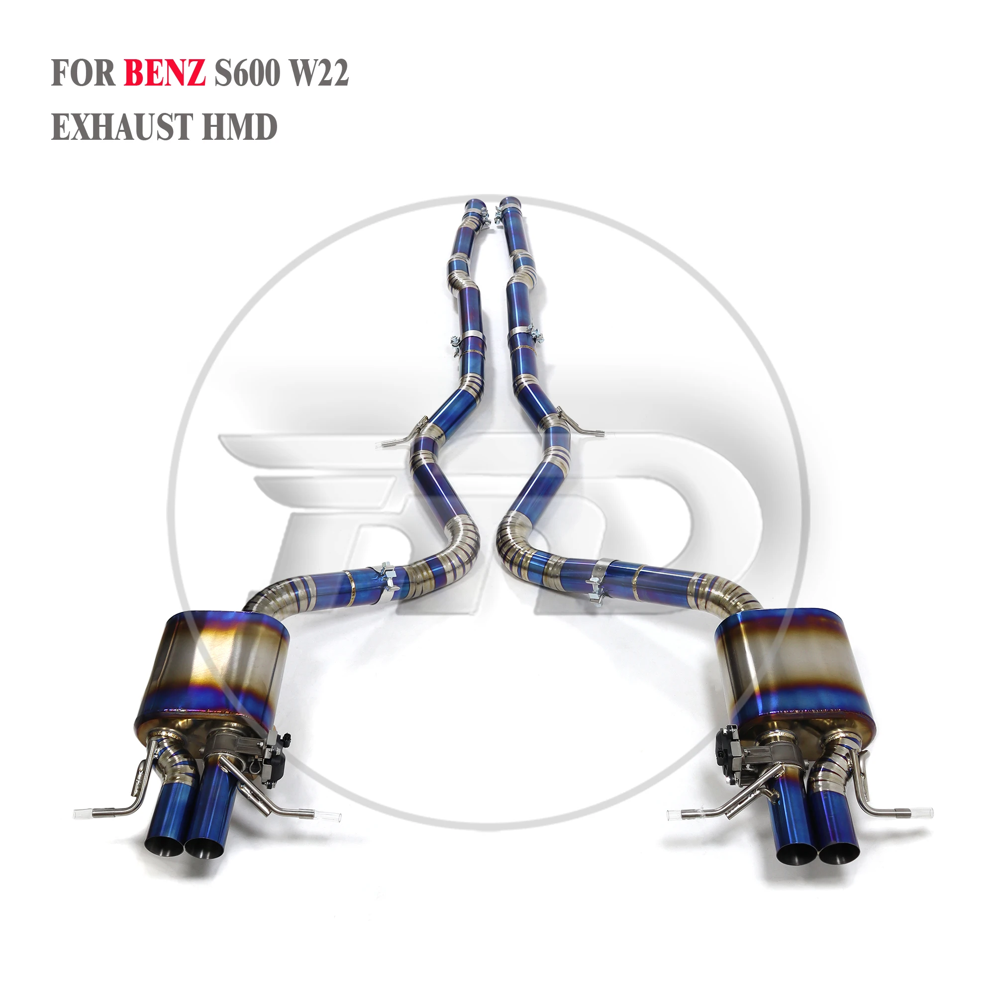 

Titanium Alloy Exhaust Pipe Manifold Downpipe is Suitable for Benz S600 W222 Auto Modification Electronic Valve Car Accessory