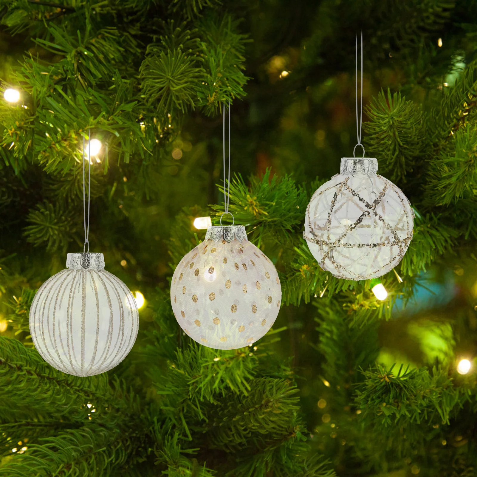 

6 Pcs Ornaments Christmas Decorative Balls Xmas Hanging Tree Decoration Pendant Pendants