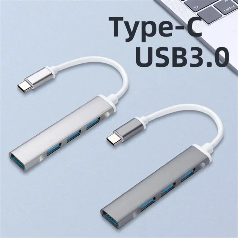 

Aubess Type-C To USB3.0 4 Port Multi USB Splitter Adapter Ultra Slim Data Hub Type-C HUB For Macbook PC Computer Accessories
