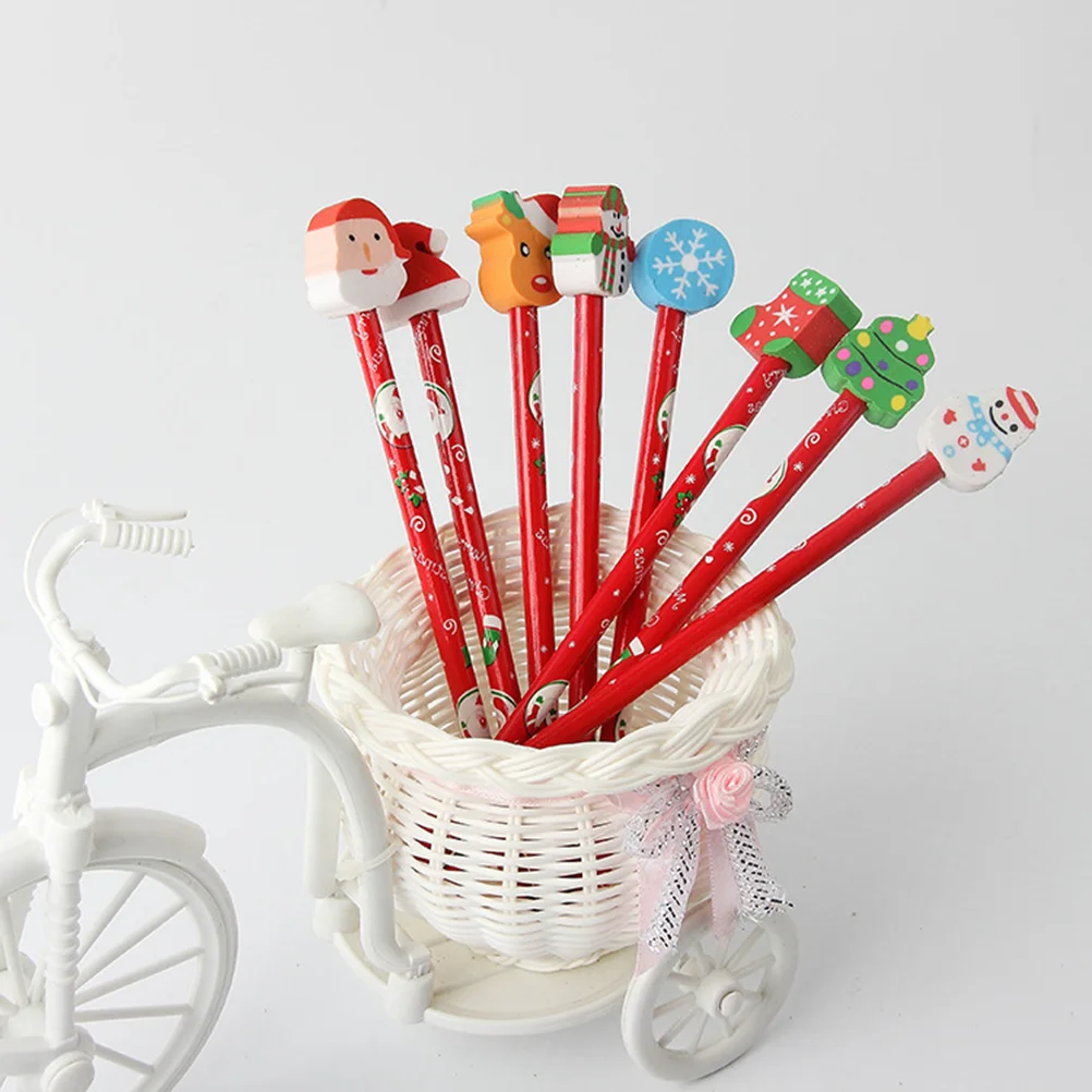 

Christmaseraser Stationery Kit Kids Drawing Wood Set Holiday Writingschool Paintingfor Boys Winter Novelty Gift Year New
