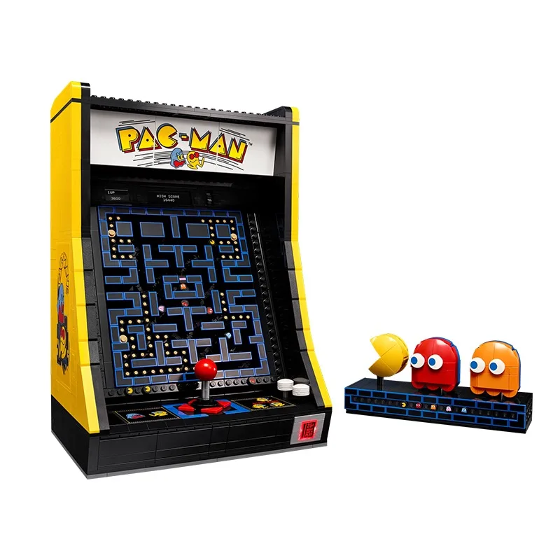 

2023 Новинка 10323 аркадный шкаф Pac-Man строительные блоки 2651 шт. Ретро игровой автомат Кирпичи игрушки для детей мальчиков взрослых подарки на день рождения