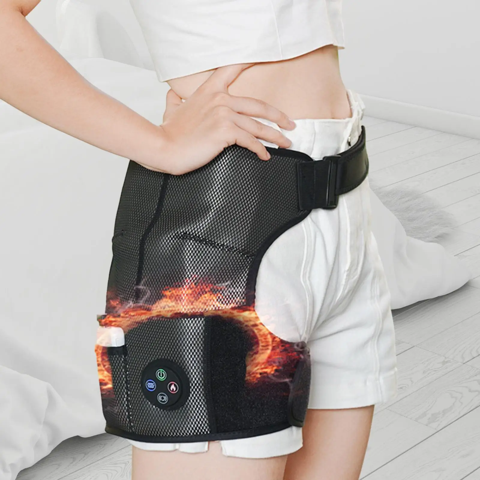 Электрическая Грелка Для Бедер С Вибрационным Массажером Мужчин Женщин