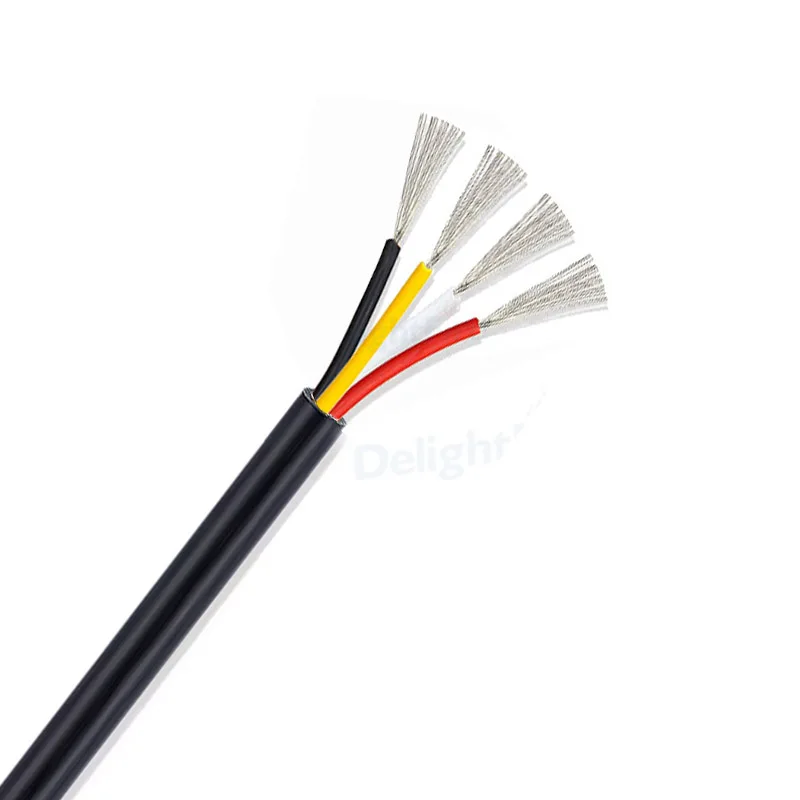 4-жильный провод 10 9 8 7 6 5 3 2 проводник в оболочке кабель MultiCore 14 16 18 20 22AWG Электрический провод для динамика Аудио светодиодная лента