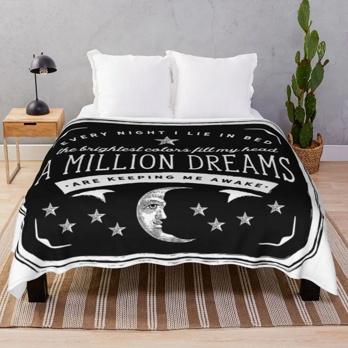 A Million Dreams Blankets Flannel Autumn Super Warm Throw Blanket for Bed Home Couch Travel Office