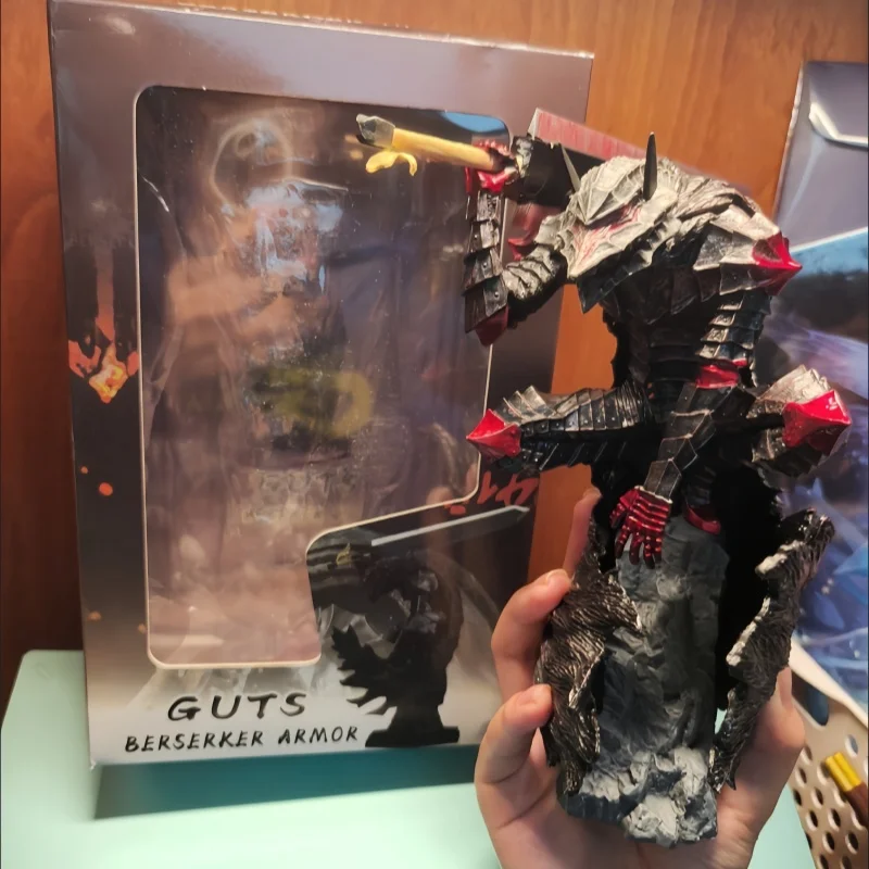 Фото 25 см Berserk Guts L Аниме Фигурка Guts Berserker Armor Фигурка Berserk Black Swordsman Модель Фигурка Коллекция Куклы Игрушки №2