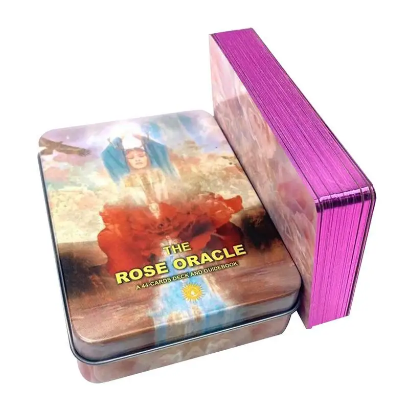 

Tarot Deck The Rose Oracle English Board Game Divination Tools Fate Entertainment Decks With Guidebook For Gathering Party Favor