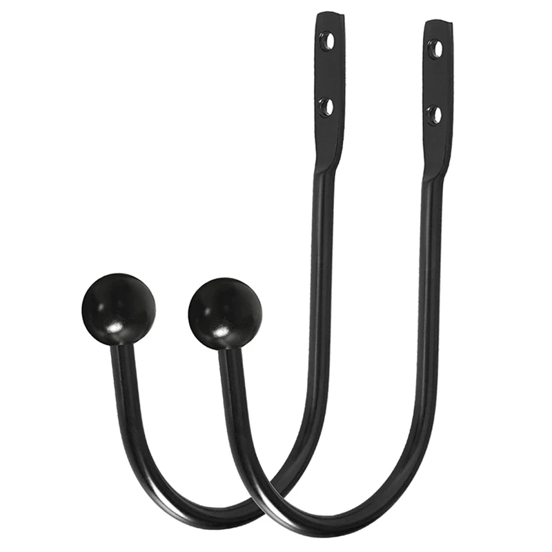 

AT35 Curtain Holdbacks,Wall Mounted Curtain Tieback Hooks,Metal Decorative Window Drapery Holder Curtain Hook