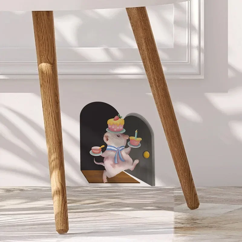 10 шт./набор наклейки на стену в виде мультяшной мыши