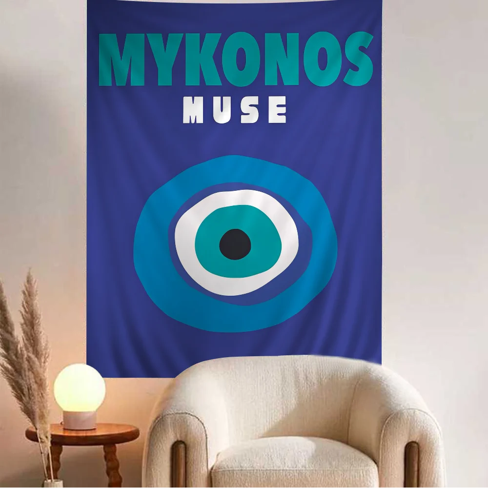 Графический Декор Майами искусство аниме гобелен подвесной Таро хиппи Фотофон