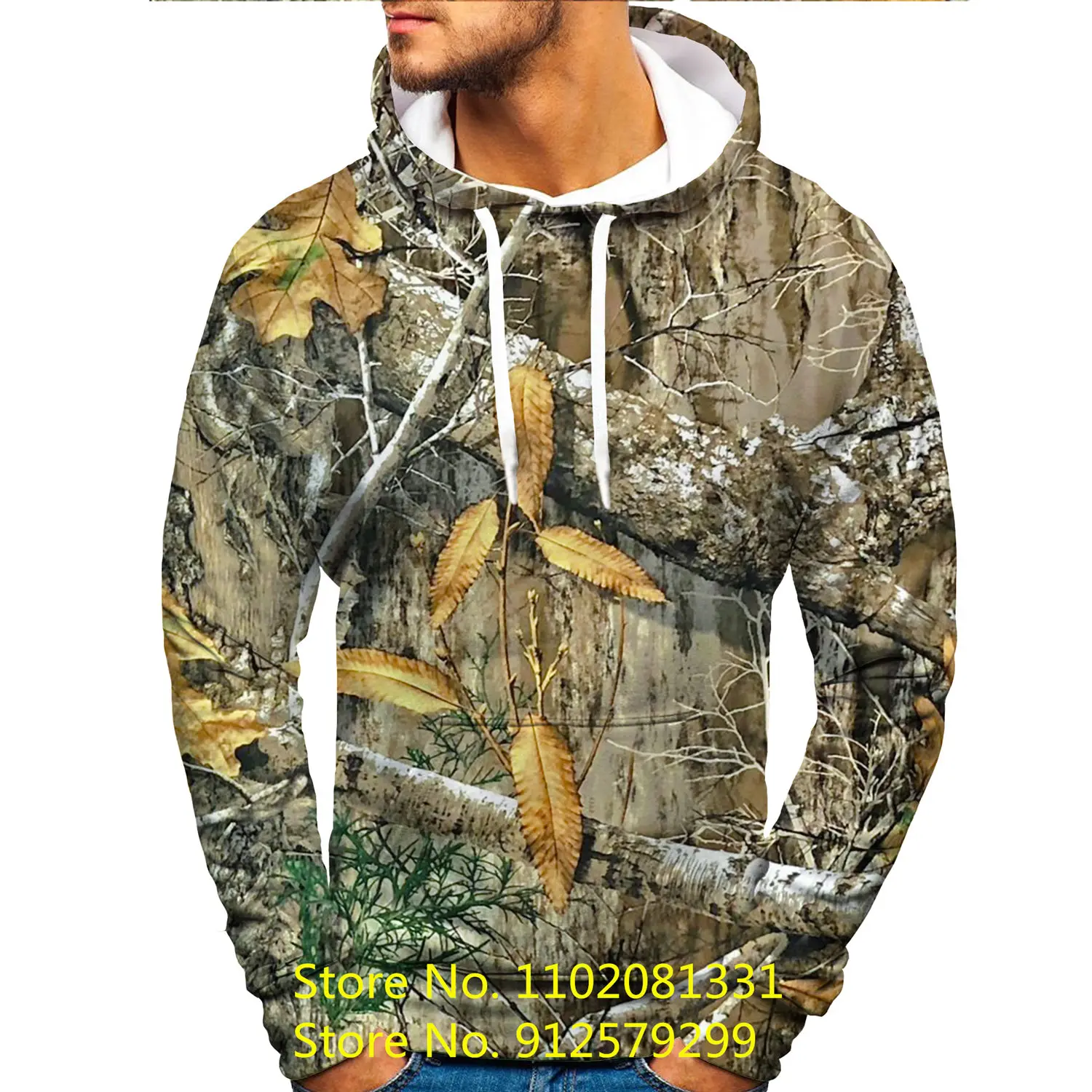 2022 Fashion Outdoor hunting camouflage Hoodie funny 3D Printed Sweatshirt sport Pullover Casual shirts