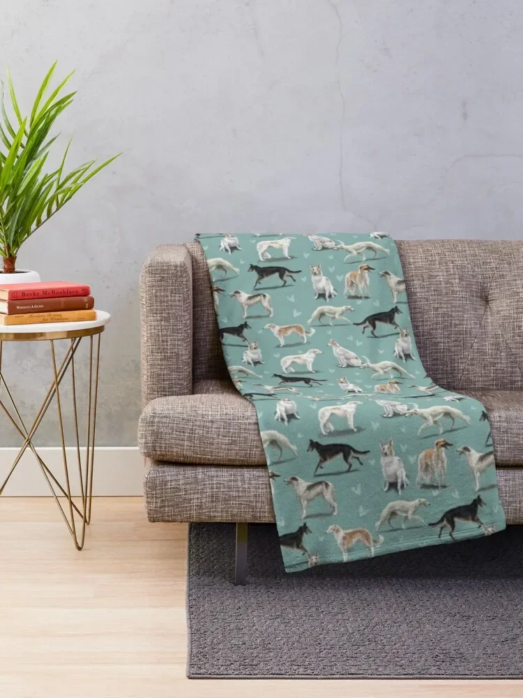 Одеяло Борзой очень большое одеяло милые клетчатые одеяла для косплея в стиле