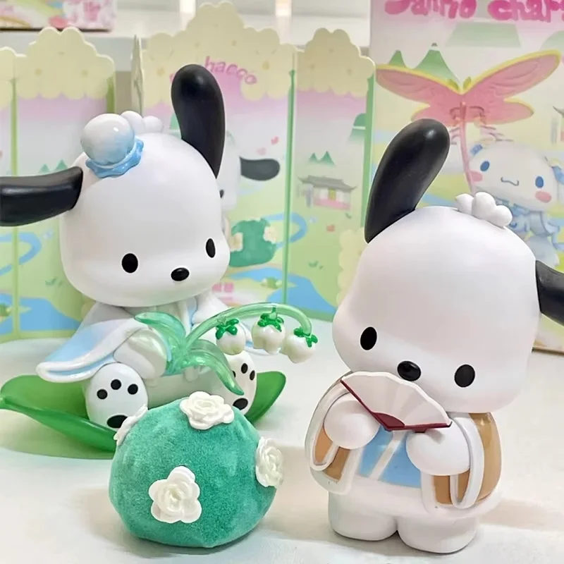 Новый Miniso Sanrio Rhyme Flower Clothes Blind Box Kuromi Pochacco Cinnamoroll Cute Mystery Bag Melody Фигурка-сюрприз в