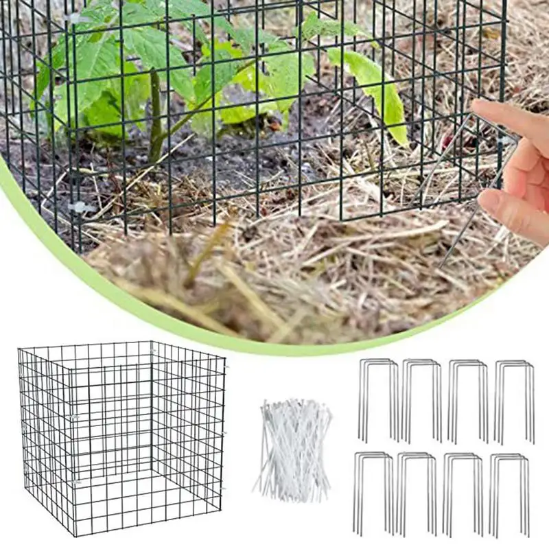 

Wire Plant Cages Portable Heavy Duty Metal Wire Cloche Multipurpose For Plants Protect Animals Birds Bunnies Chickens Squirrels