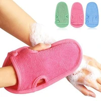 1pc bath towel gloves for peeling exfoliating mitt gloves for shower body brush towel wash moisturizing body massage sponge