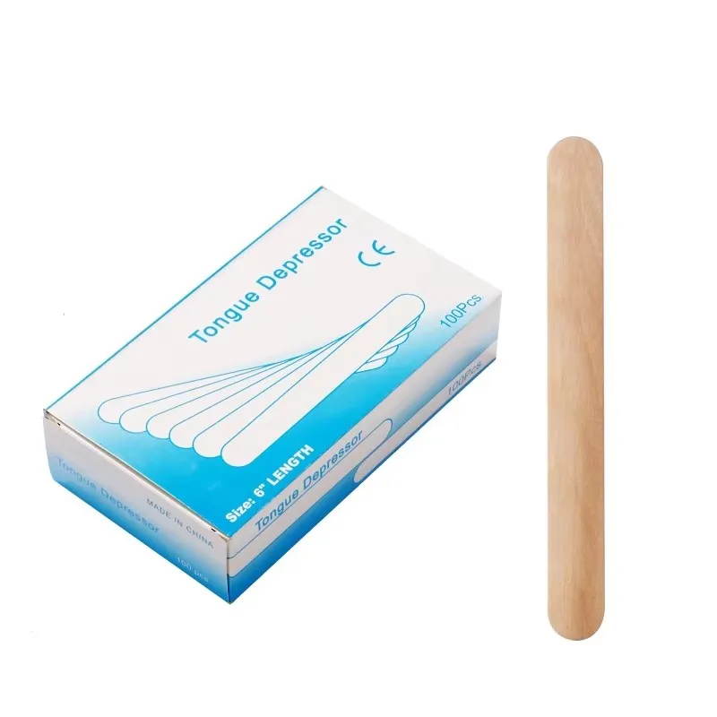 10/30/50/100 шт. одноразовые депрессоры языка деревянные татуировки восковая палочка