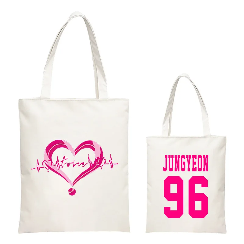 Холщовая Сумка-тоут Kpop с двумя ручками альбом 4th WORLD TOUR Ⅲ сумка на плечо сердечком
