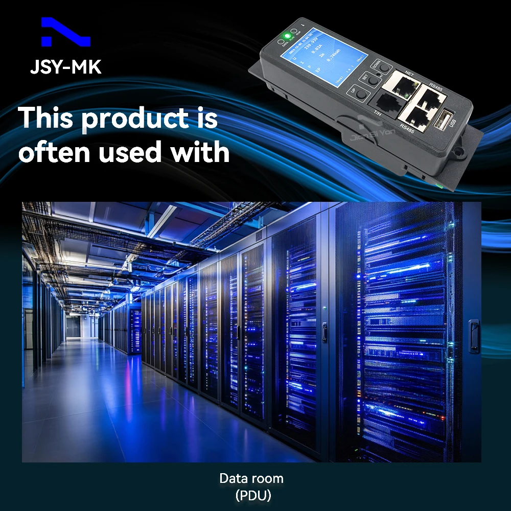 JSY1053 Однофазный интеллектуальный IP-измеритель PDU с портами температуры и влажности 63A 220 В Ethernet RS485 (art.: 3920cdb87fd82) - 3920cdb87fd82