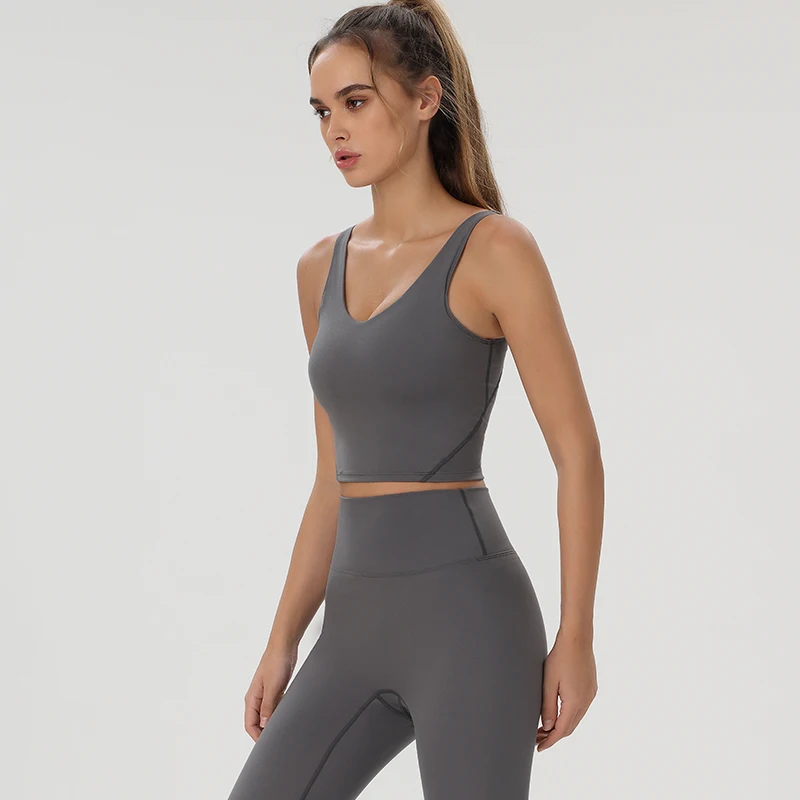 Align Backless Sports Bra Crop Top Women Without Frame Women's Vest Yoga Wear Seamless Tops Underwear Gym Clothing For Fitness