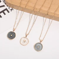 irregular round love lightning pendant necklace star moon fashion pendant women necklace fashion jewelry wholesale drop shipping