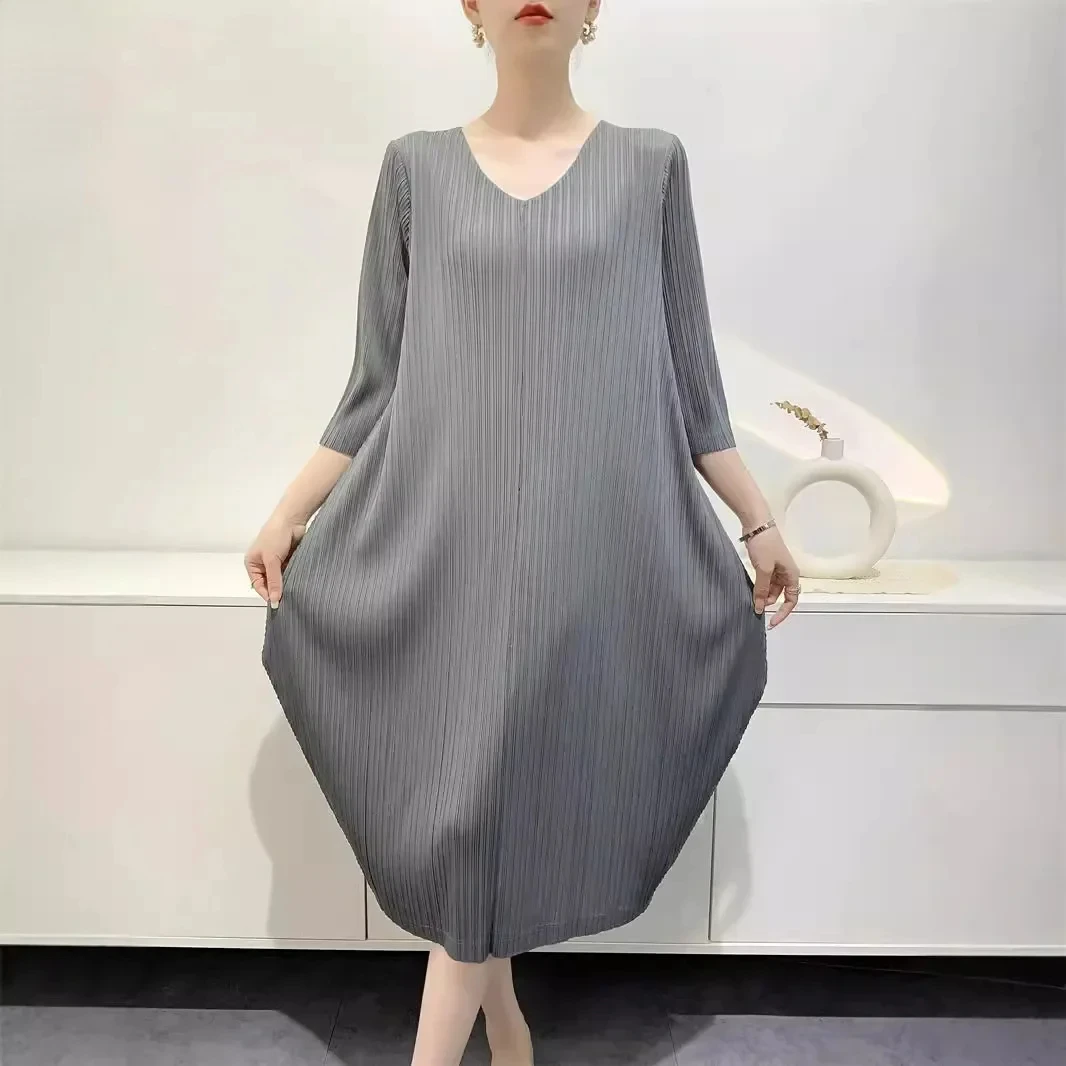 Женские платья ALSEY плиссированная Однотонная юбка модная темпераментная