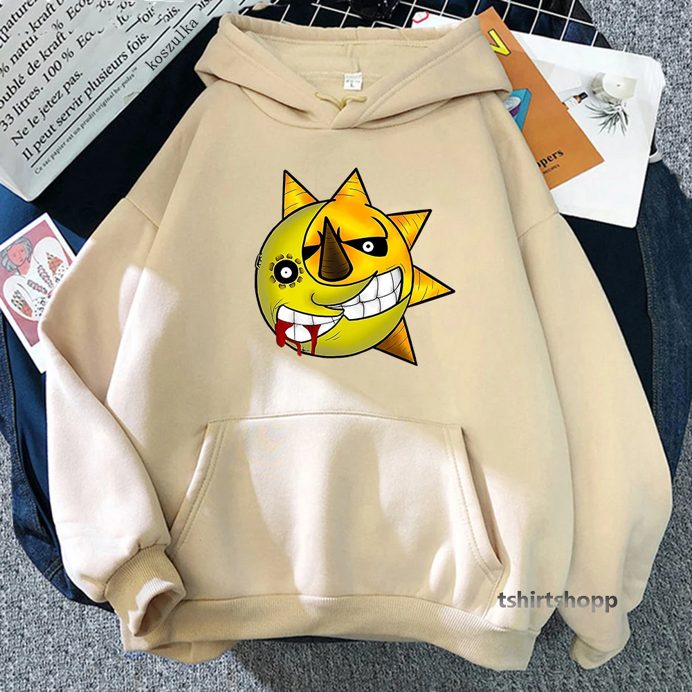 

Sun and Moon Hoodie Kawaii Hoodies Anime Soul Eater Winter Women Tops Sweatshirt Spring and Autumn Top Unisex Harajuku Sudaderas
