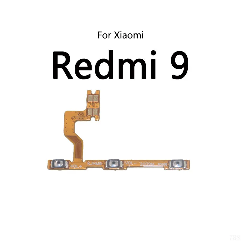 

10 шт./партия для Xiaomi Redmi 9 9A 9C NFC Кнопка питания переключатель громкости кнопка отключения звука вкл/выкл гибкий кабель