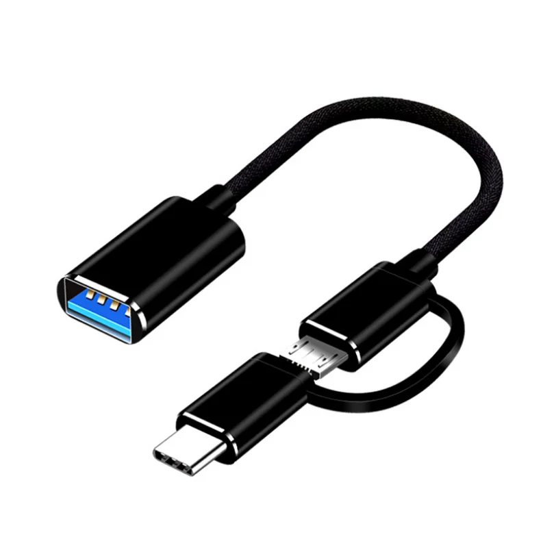 

Cloth 2 in 1 OTG adapter type-C adapter micro adapter data cable