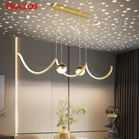 trazos led chandeliers for dining table bedroom living room kitchen foyer studyroom hotel apartment coffee bar indoor home lamp