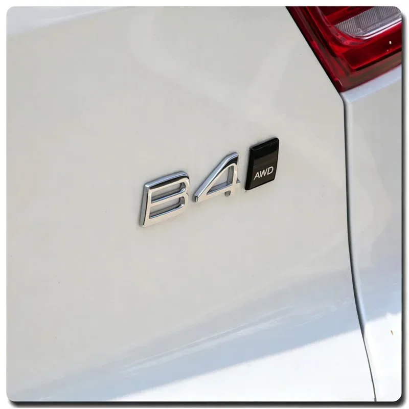 Фото Наклейка-эмблема 2026 Hot For Volvo Black Edge Metal Badge R Design AWD Moose Test Logo Decals для автомобилей Volvo Ocean V40 V60 V90 XC60 XC90 №3