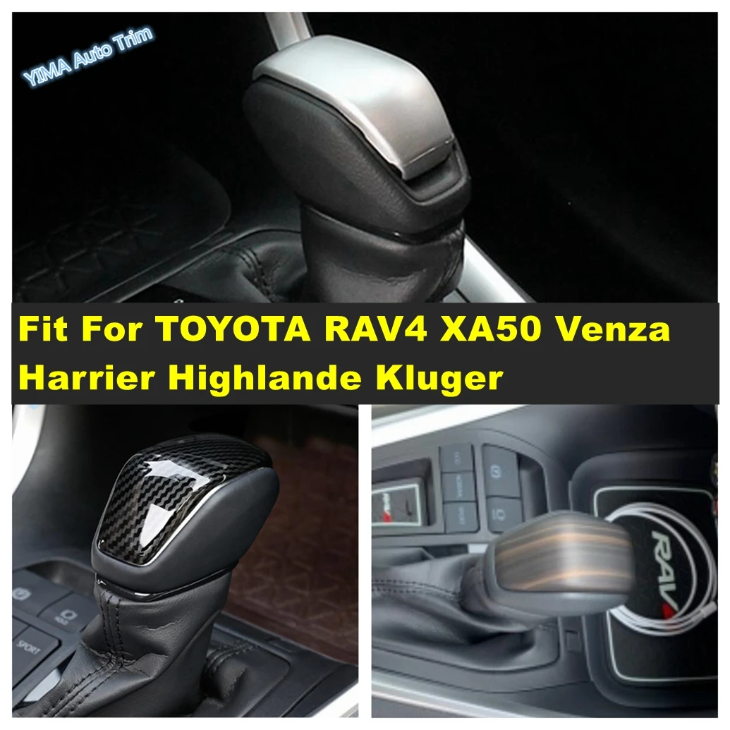 

Gear Shift Knob Head Handball Cover Trim 1PCS Fit For TOYOTA RAV4 XA50 Venza Harrier Highlander Kluger Interior Refit Kit
