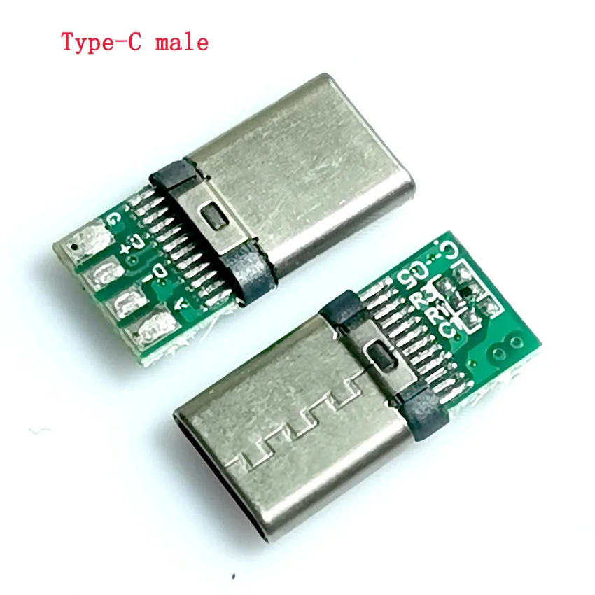 10 шт. адаптер для быстрой зарядки USB 3. 0 Type-C 5A 24 Pin папа/Мама розетка пайки разъем |