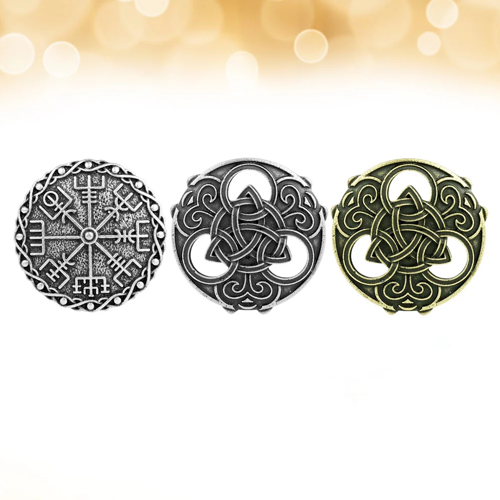 

3 Pcs Norse Handbag Vintage Brooch Nordic Brooches