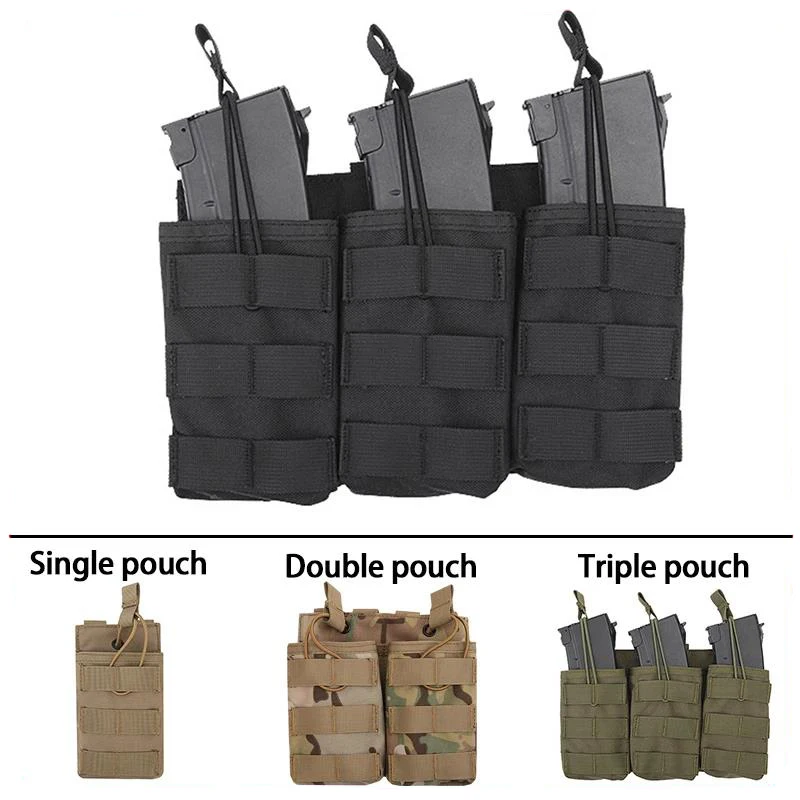 

Tactical AK AR M4 AR15 Rifle Pistol Mag Pouch Hunting Shooting Airsoft Paintball Single Double Triple Magazine Pouches