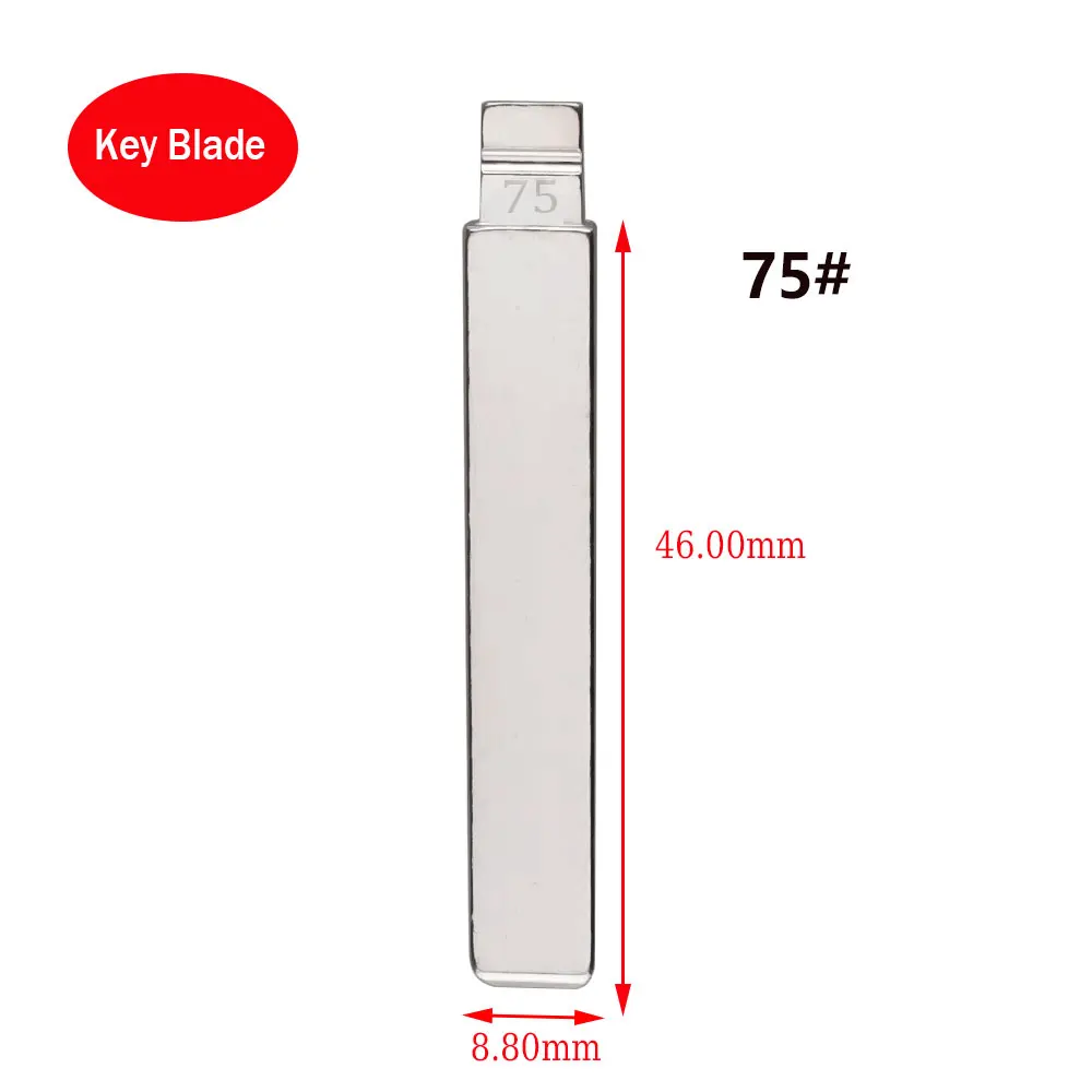 

10 шт. 75 # Лезвие ключа KD для Kia New Sorento Geely Panda для VVDI Xhorse Flip, дистанционное лезвие, слесарный инструмент, лезвие дистанционного ключа