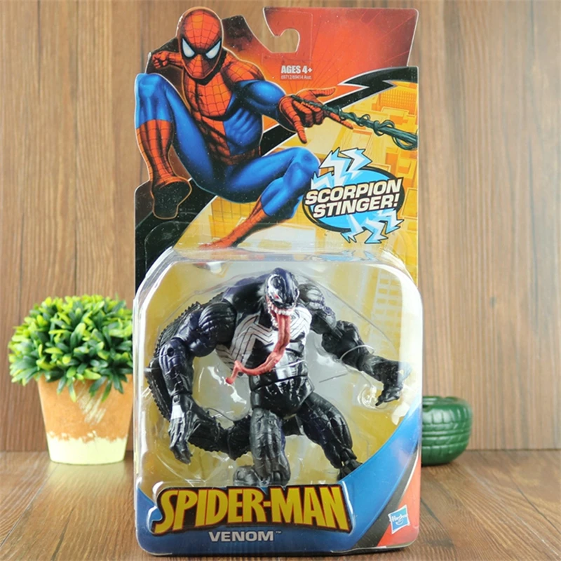 Оригинальная фигурка Hasbro Мстители Человек-паук яд карнидж ящерица ПВХ