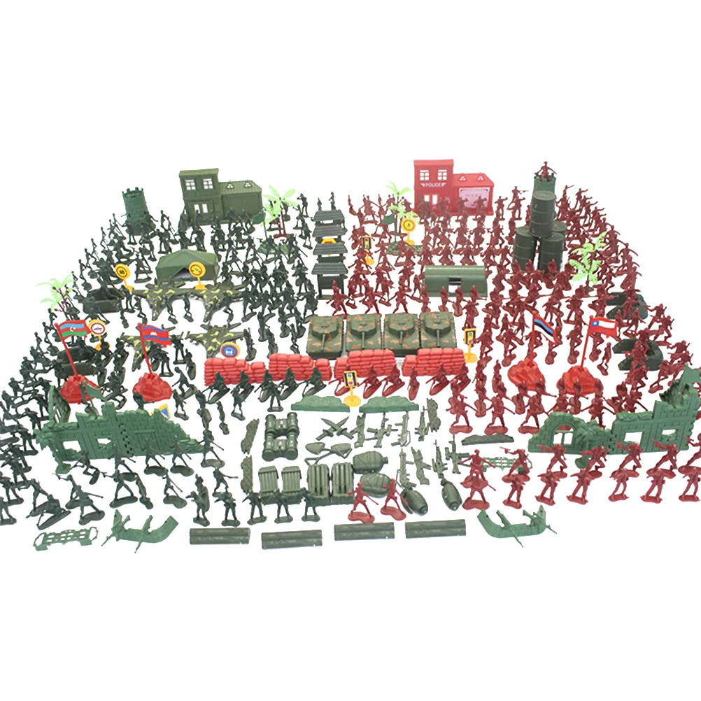 330 шт. пластиковая модель детская детский набор игрушек для детей 4 см солдатское