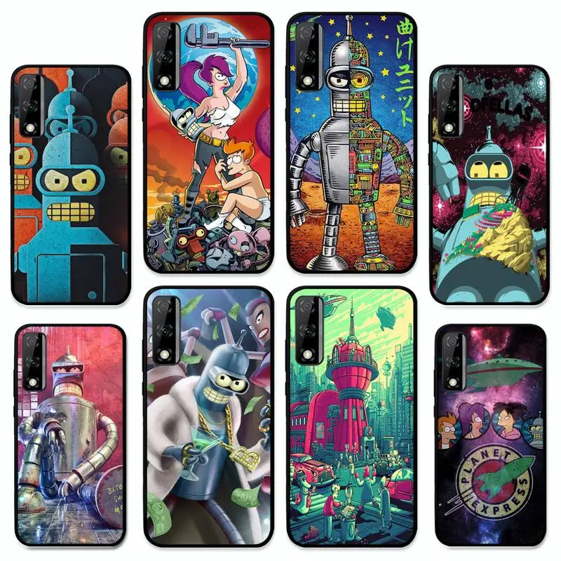 

F-Futuramas Bender Phone Case for Huawei Y 6 9 7 5 8s prime 2019 2018 enjoy 7 plus