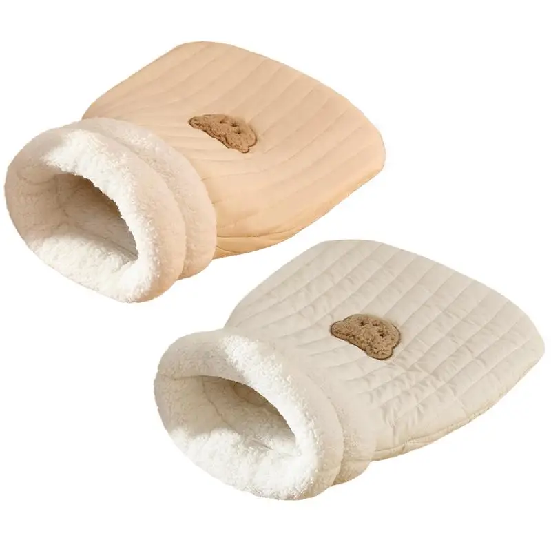 Спальный мешок для кошек мягкий приятный пушистый утолщенный карманный одеяло