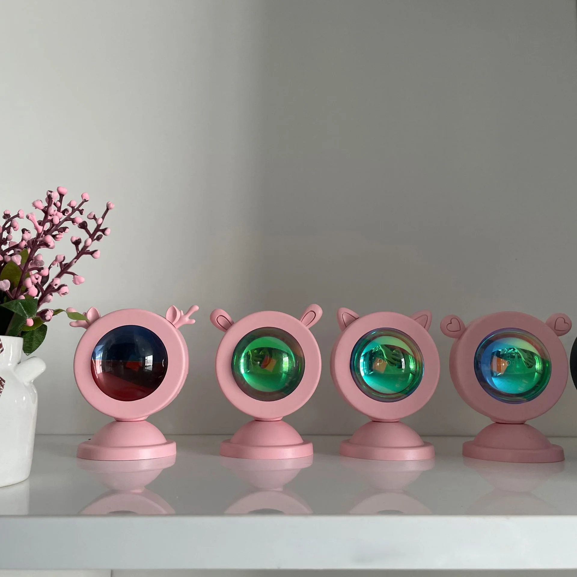 LTOON мини-светильник для заката чистый красный свет фотопроекция от пола до