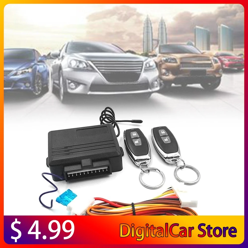 

Professional Car Alarm Systems Device Keyless Entry System Auto Remote Control Kit Door Lock Vehicle Central Lock and Unlock Hot