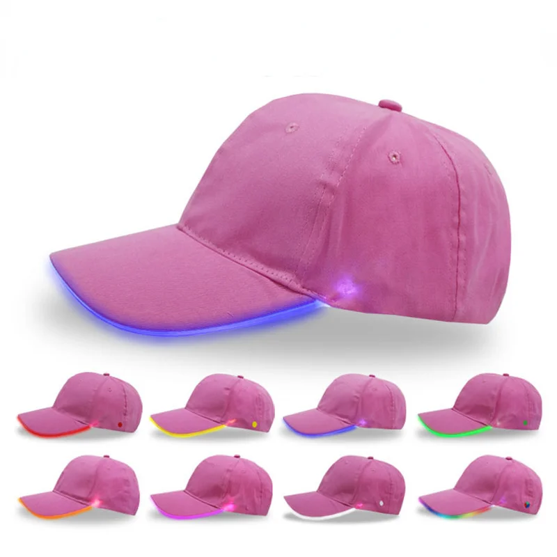 Men Women LED Baseball Hat Light up 