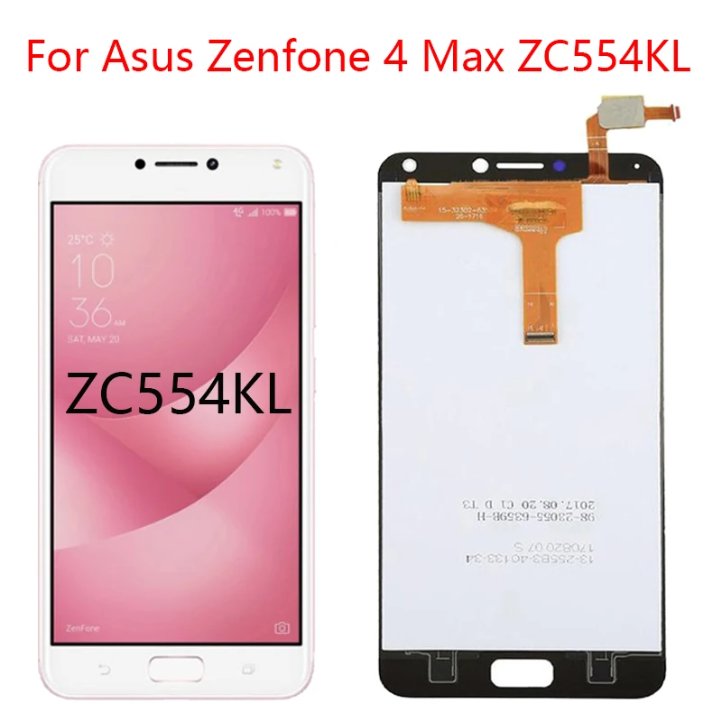 ЖК-дисплей 5,5 'для Asus Zenfone 4 Max ZC554KL, сенсорный экран, дигитайзер, запасные части для ZenFone 4 Max ZC554KL X001D LCD ЖК-дисплей 5,5 'для Asus Zenfone 4 Max ZC554KL, сенсорный экран, дигитайзер, запасные части для ZenFone 4 Max ZC554KL X001D LCD