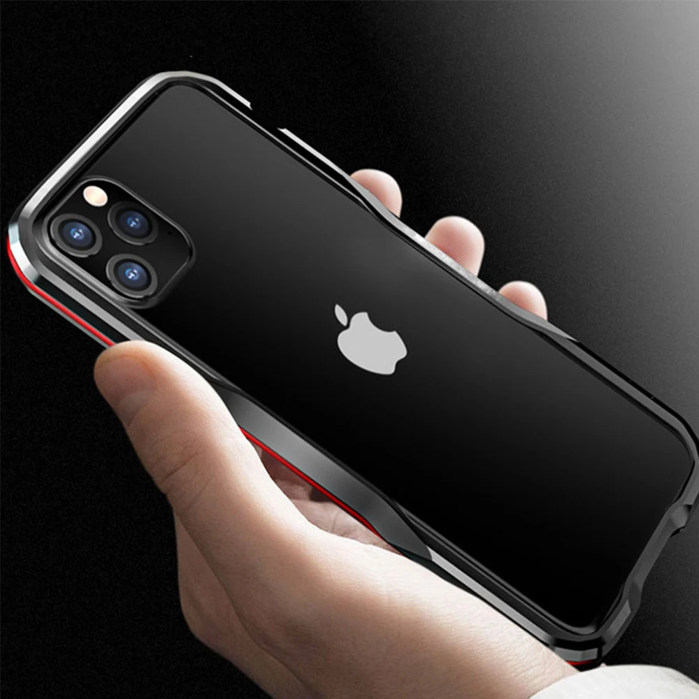 Ceny Luphie Metalowy Zderzak Do IPhone 12 Pro Max 11 Case SE Aluminiowa Rama Ochronna Do IPhone X Xs MAX Xr 7 8 Plus Zderzak