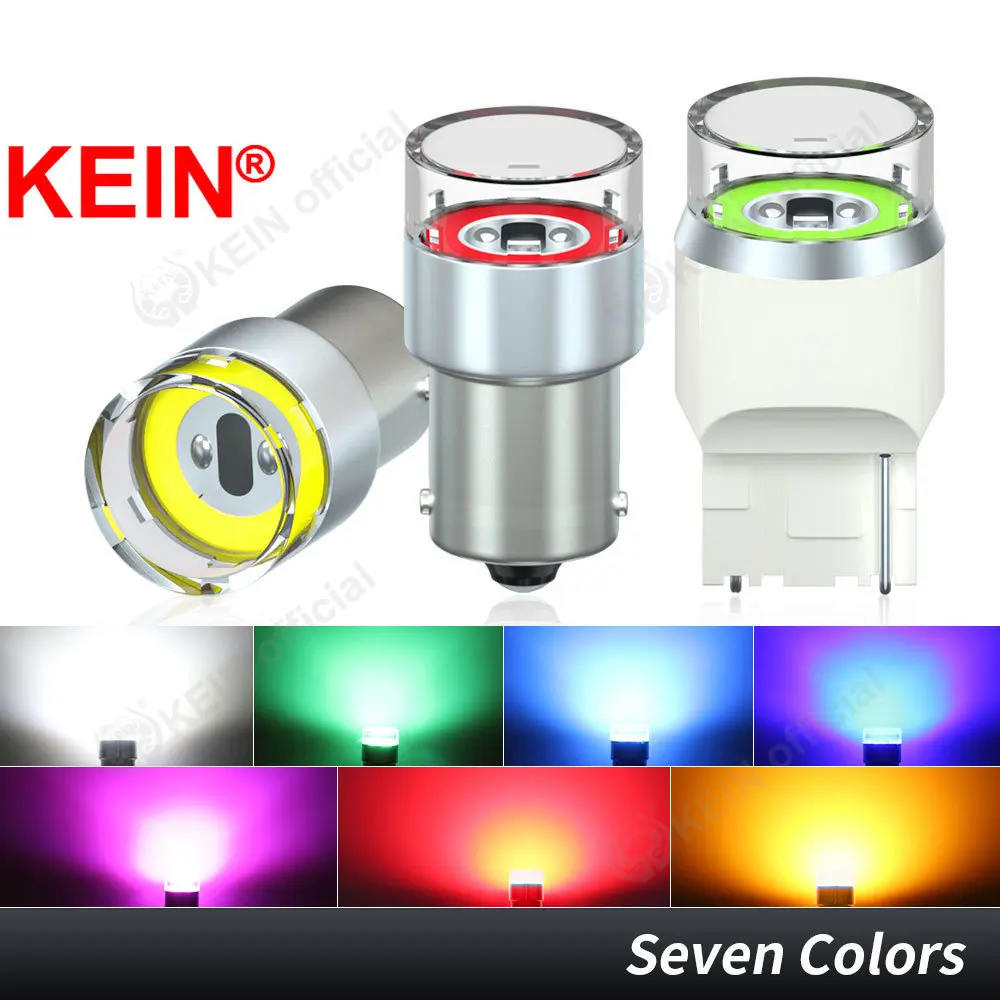 

KEIN 1x 12V 24V Strobe 1156 1157 T20 7443 7440 P21W BAY15D BA15S R5W R10W P21/5W W21W Truck Flash Car Led Signal Bulb Lamp Light