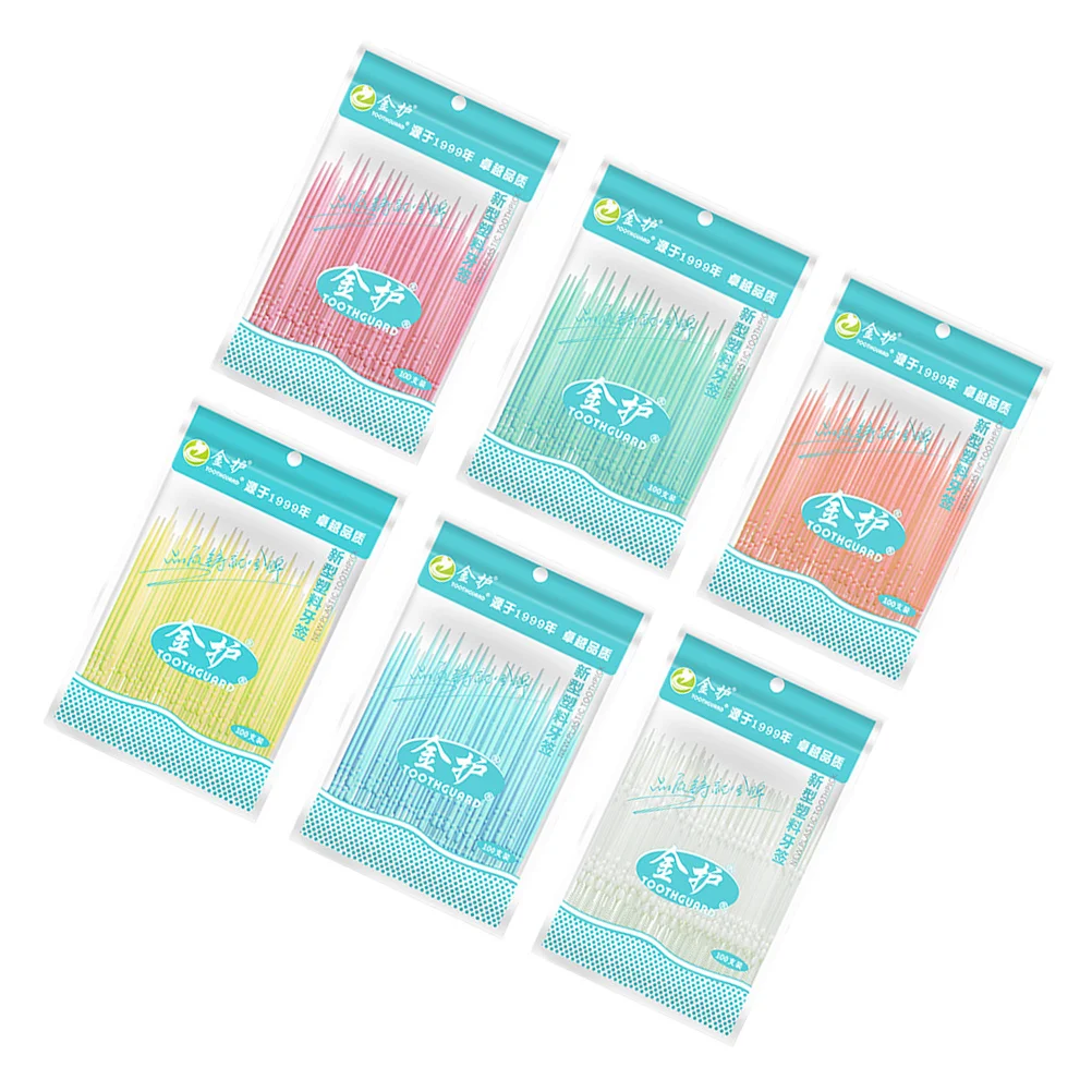 

Brush Interdentalfloss Picks Toothpick Toothpicks Teeth Double Flosserstoothbrush Cleaning Interspace Between Flosser Sticks